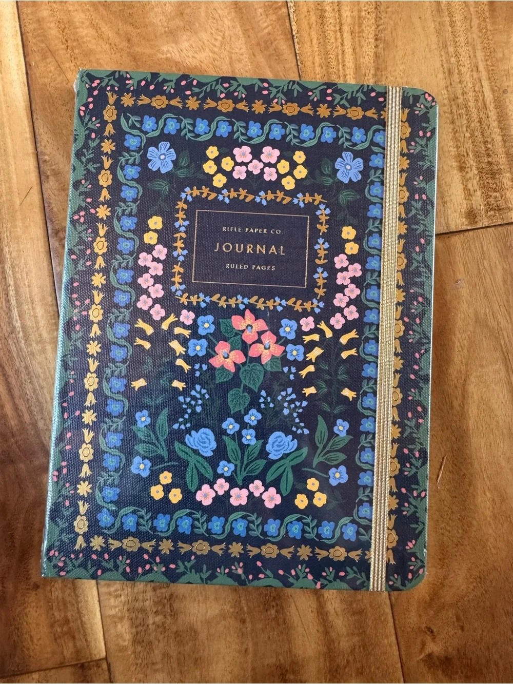 Rifle Paper Co. Floral Wildwood Hardcover Journal - Navy w Pen